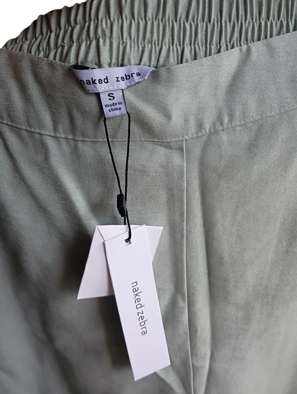 NWT Naked Zebra Light Green Flowy Pants - Picture 3 of 6